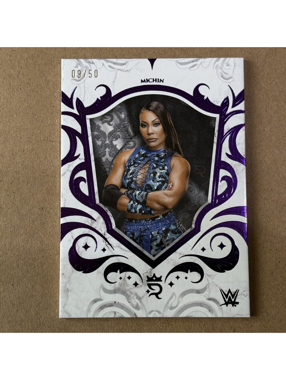 2025 Topps Royalty WWE Michin #84 Purple #/50 SmackDown